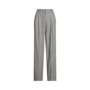 Polo By Ralph Lauren Gray Wool-Blend Flannel Straight-Leg Pant 14